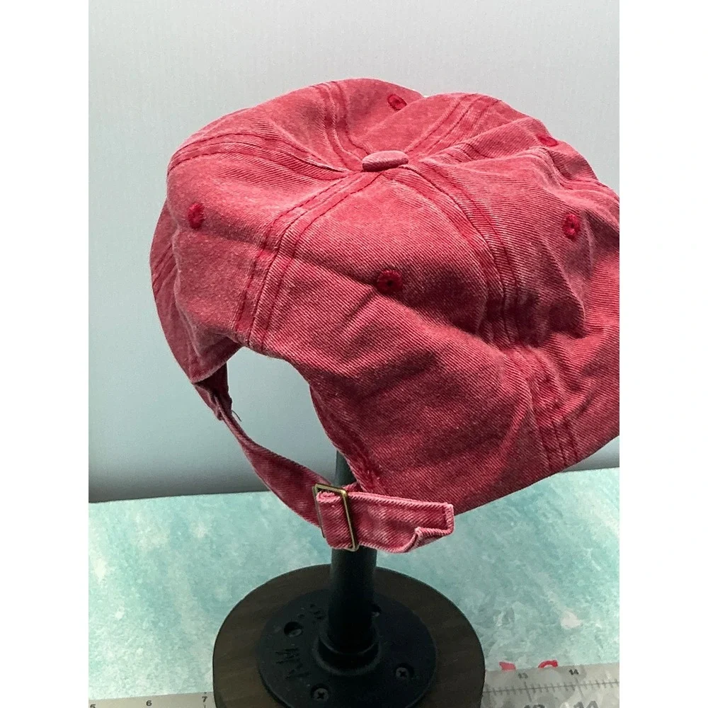 Limited Edition 1955 Vintage Washed Cotton Baseball Cap Red‎ Dad Hat Adjustable